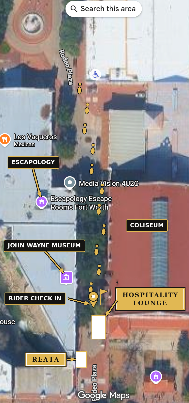 Rodeo Plaza satellite reference map